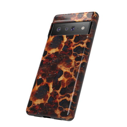 Tortoiseshell Phone Case — Protective iPhone Cover with Classic Amber Pattern