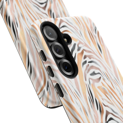 Tough Case — Neutral Watercolor Tiger Stripe Phone Case