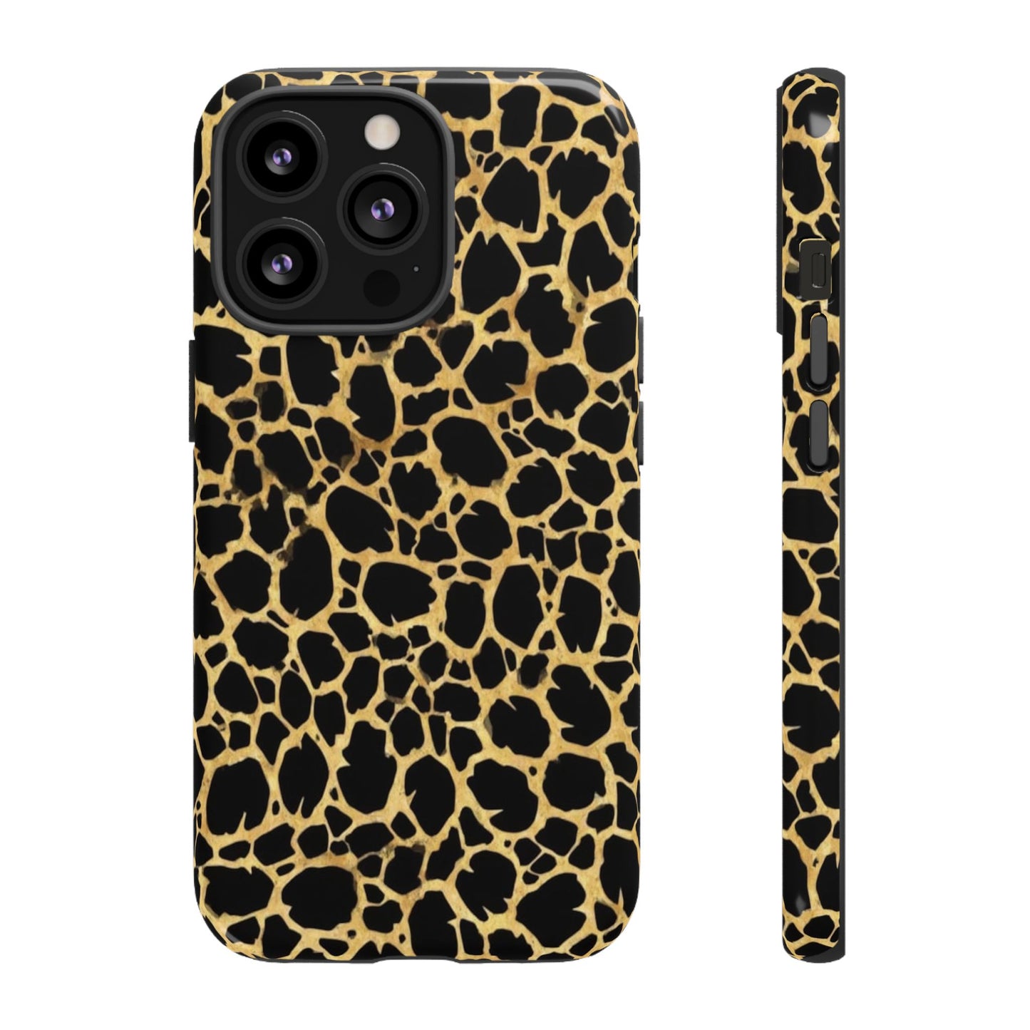 Giraffe Print Tough Phone Case — Durable Leopard-Style Protective Cover
