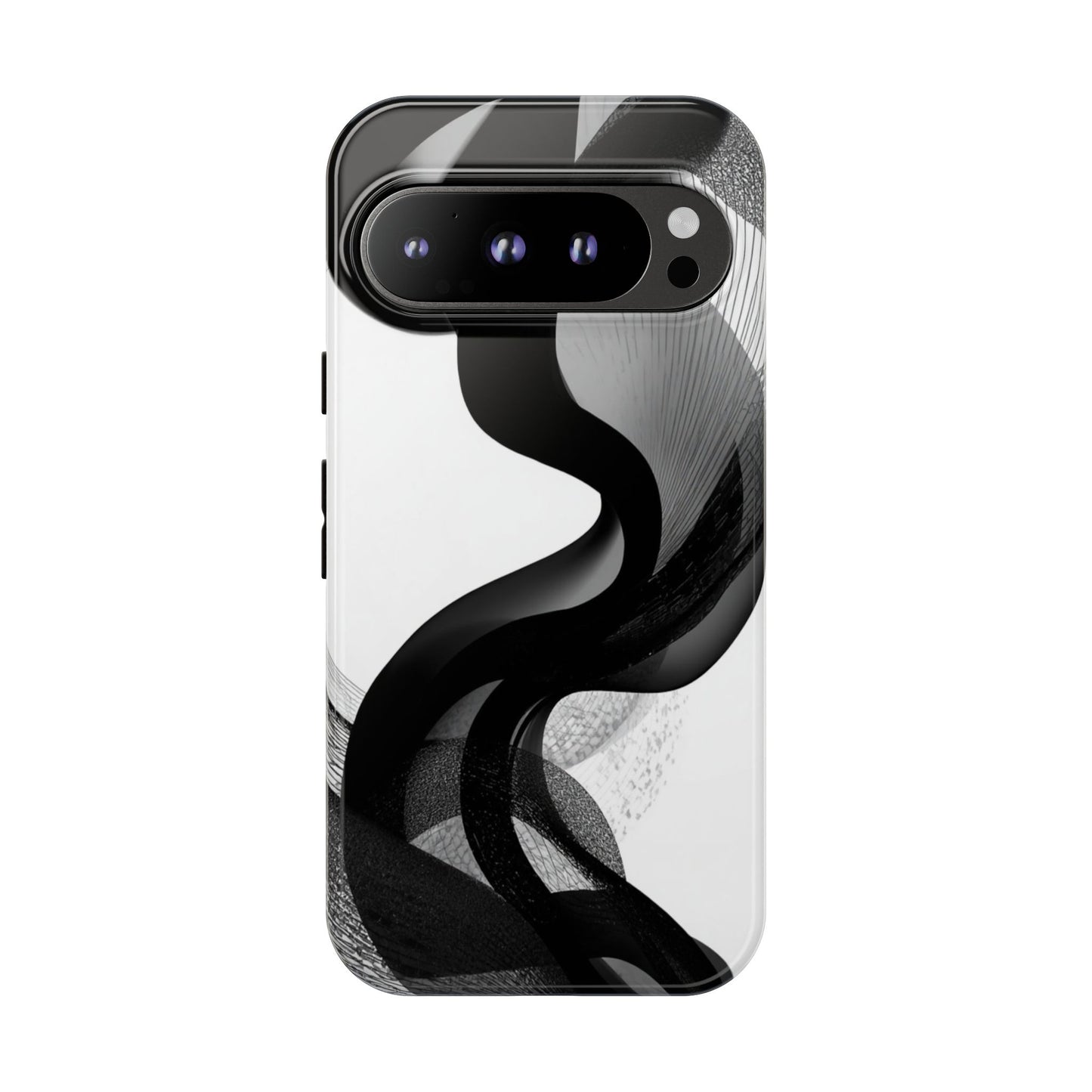 Phone Case — Monochrome Abstract Protective Cover