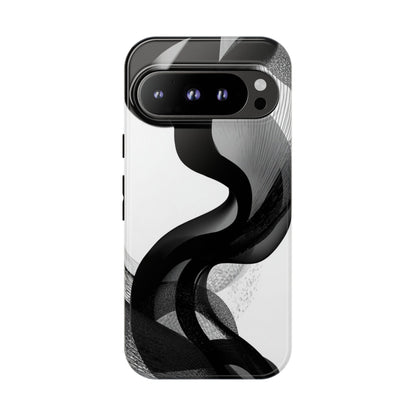 Phone Case — Monochrome Abstract Protective Cover