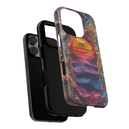 Phone Case — Colorful Sand Art Sunset Tough Protective Case