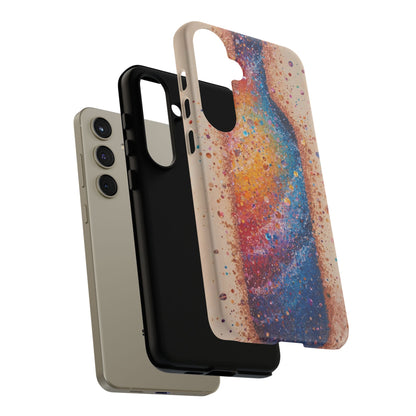Galaxy Bottle Tough Phone Case — Colorful Nebula Splash iPhone Cover