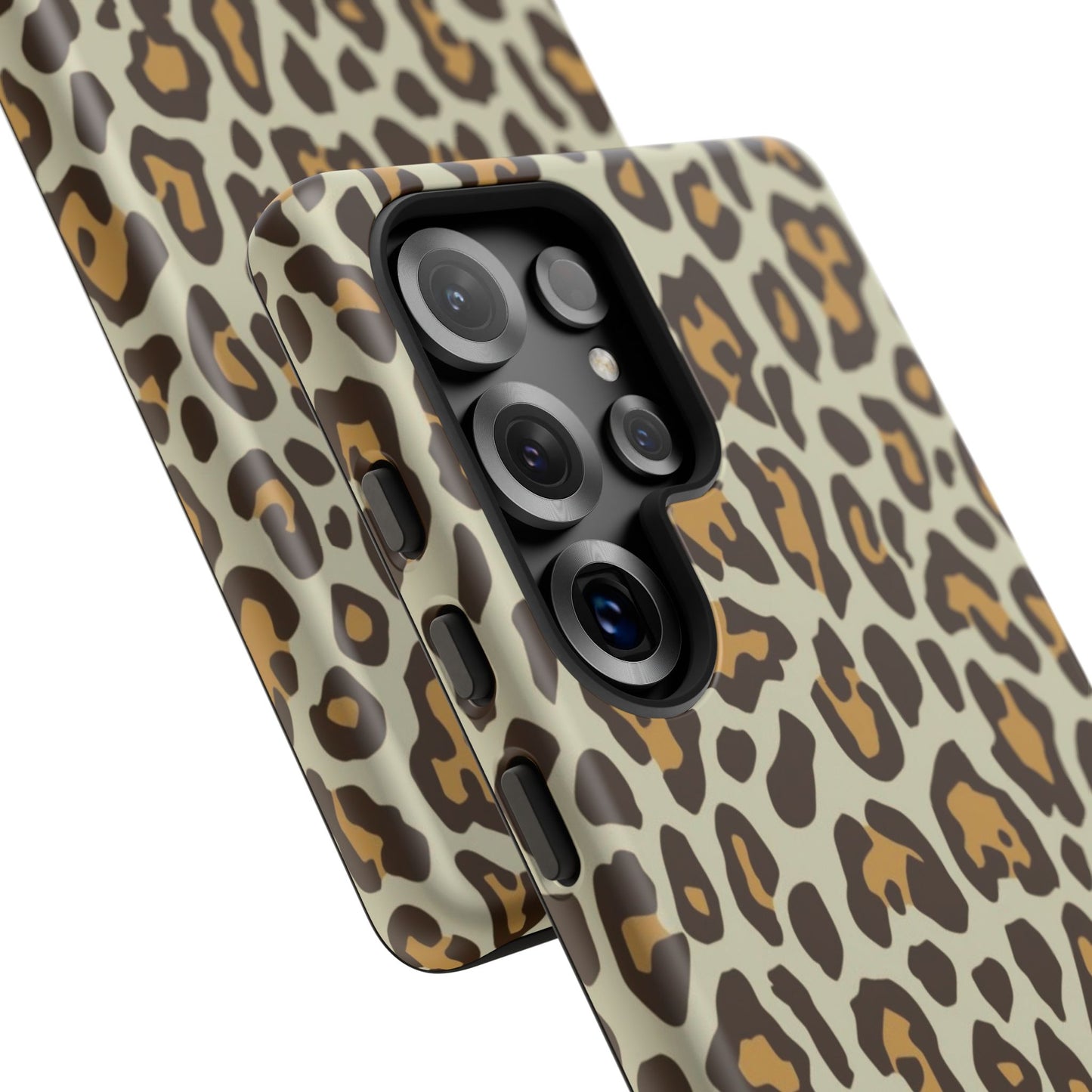 Leopard Print Tough Phone Case — Durable Protective Animal Print Case