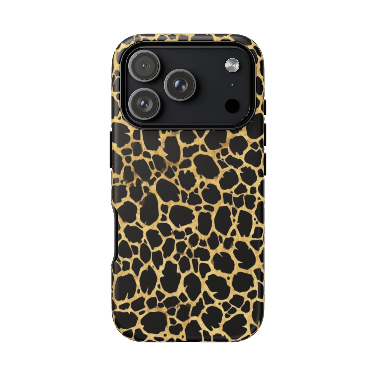 Giraffe Print Tough Phone Case — Durable Leopard-Style Protective Cover