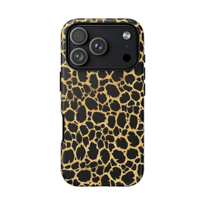 Giraffe Print Tough Phone Case — Durable Leopard-Style Protective Cover