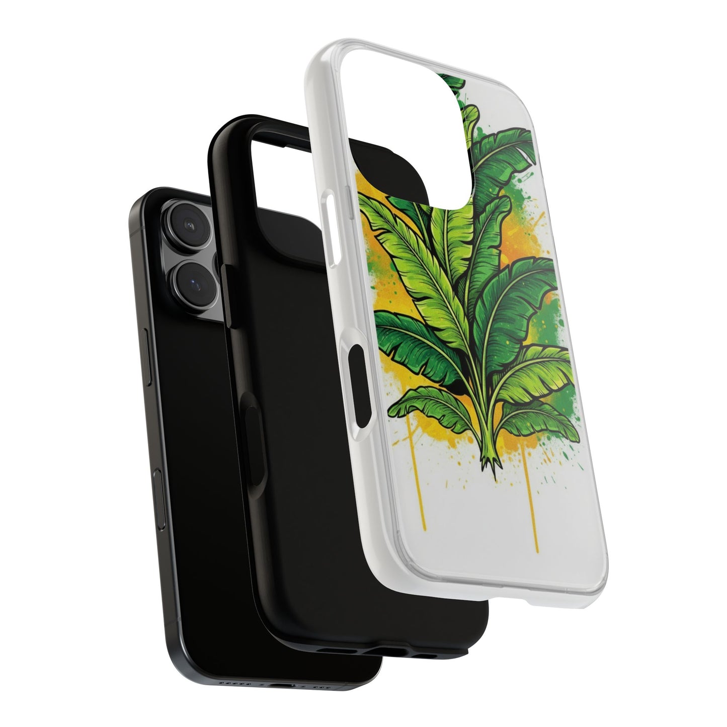 Tropical Banana Leaf Phone Case — Vibrant Green Plant Protector