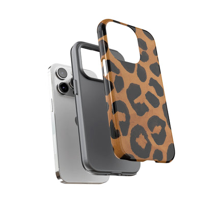 Leopard Print Tough Phone Case — Protective Animal Print iPhone Case