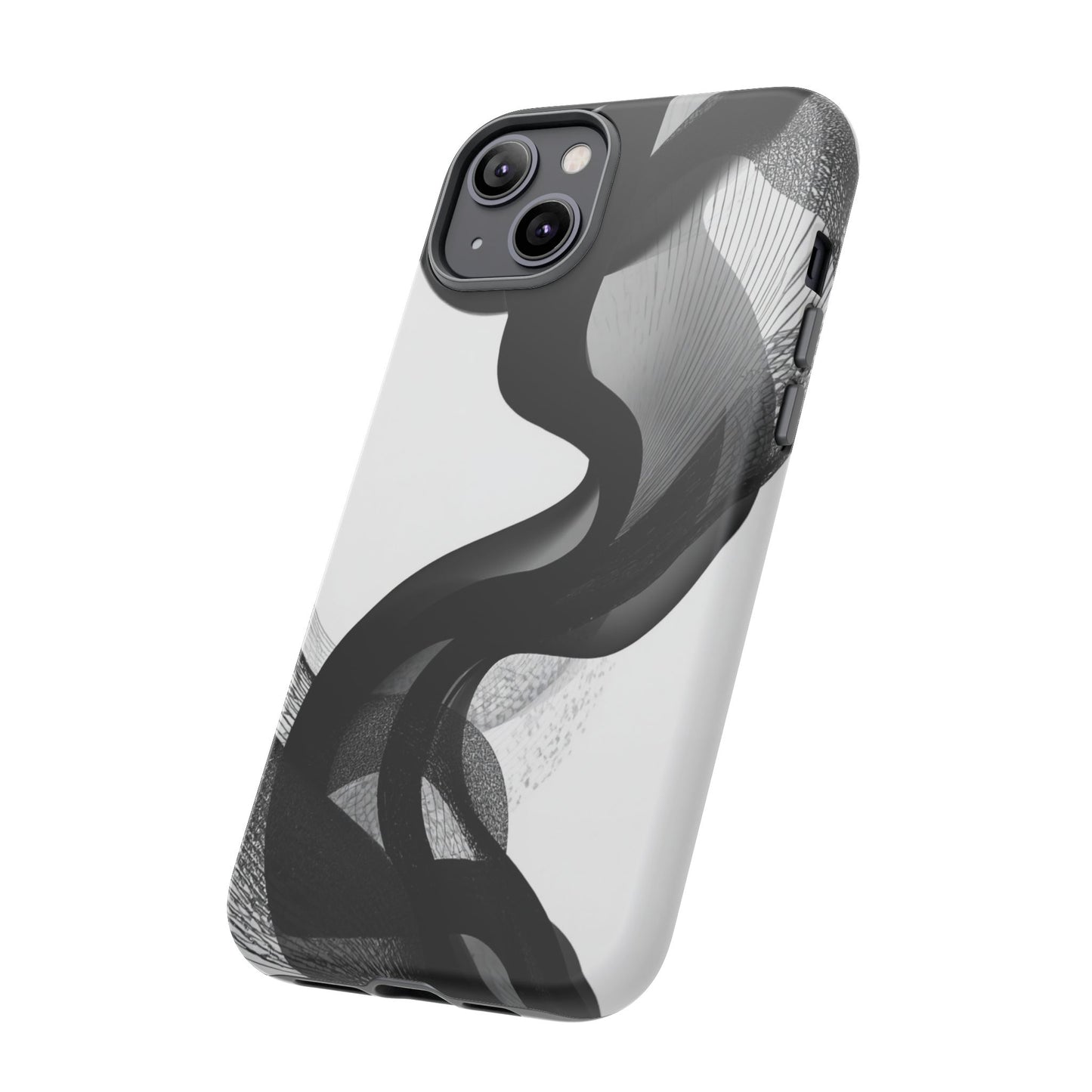 Phone Case — Monochrome Abstract Protective Cover