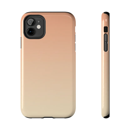Gradient Tough Phone Case — Peach Ombre Protective Cover