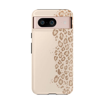 Phone Case – Beige Leopard Print Protective Cover