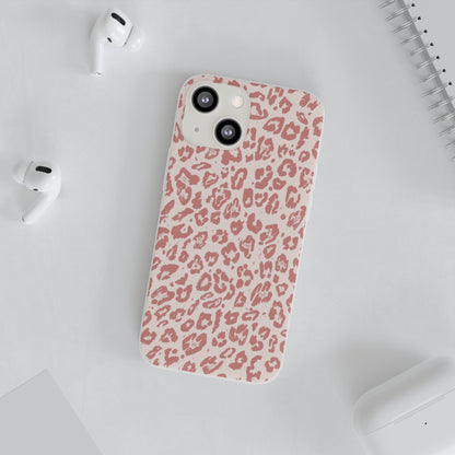 Pink Leopard Print Phone Case – Slim Flexible Protective Cover