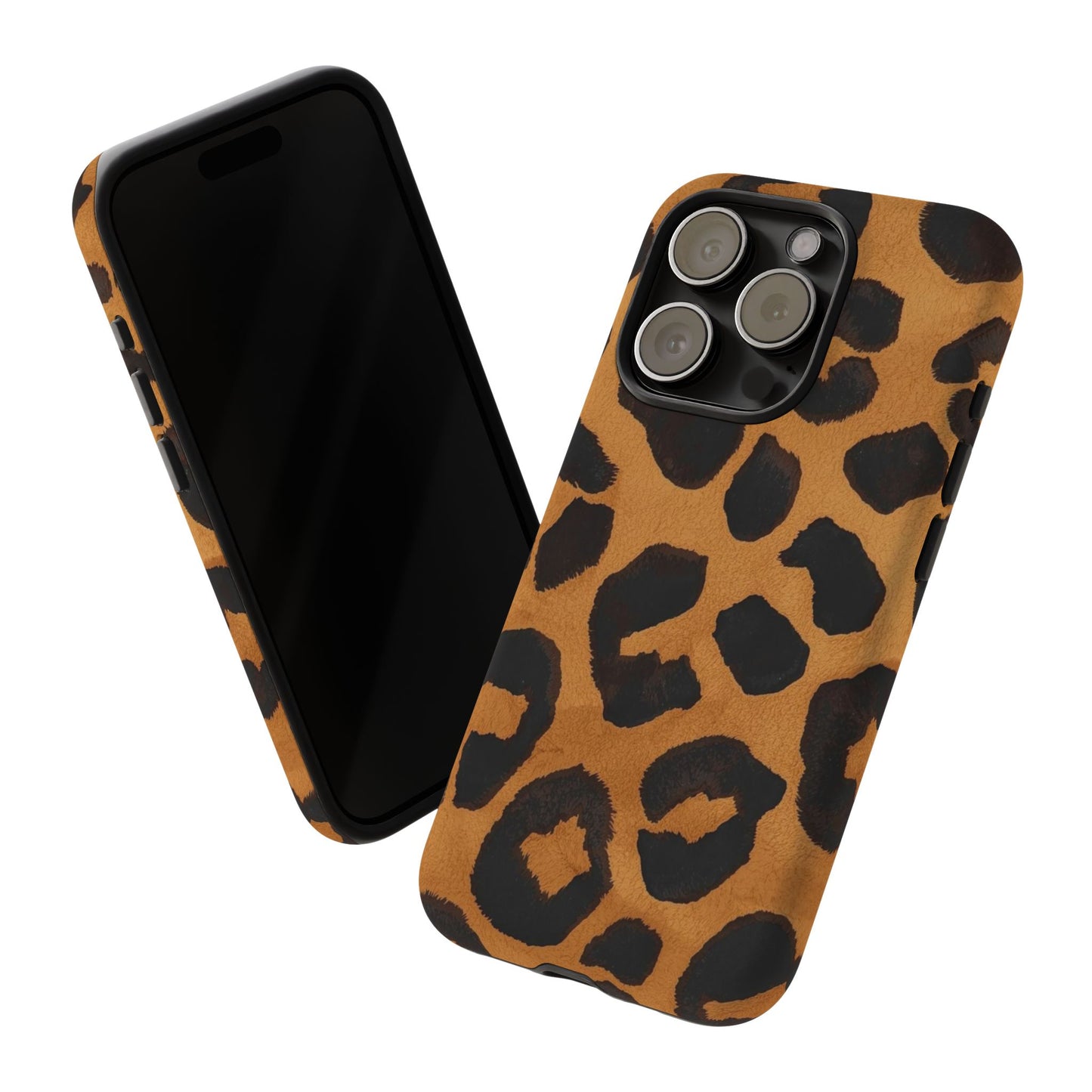 Leopard Print Tough Phone Case — Protective Animal Print iPhone Case