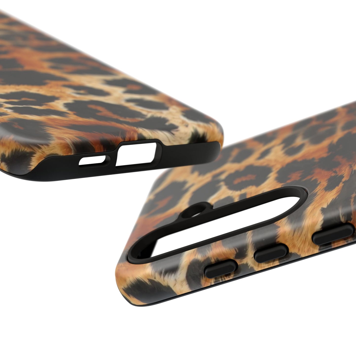 Leopard Print Tough Phone Case – Rugged Protective iPhone Cover