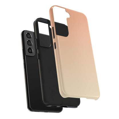 Gradient Tough Phone Case — Peach Ombre Protective Cover