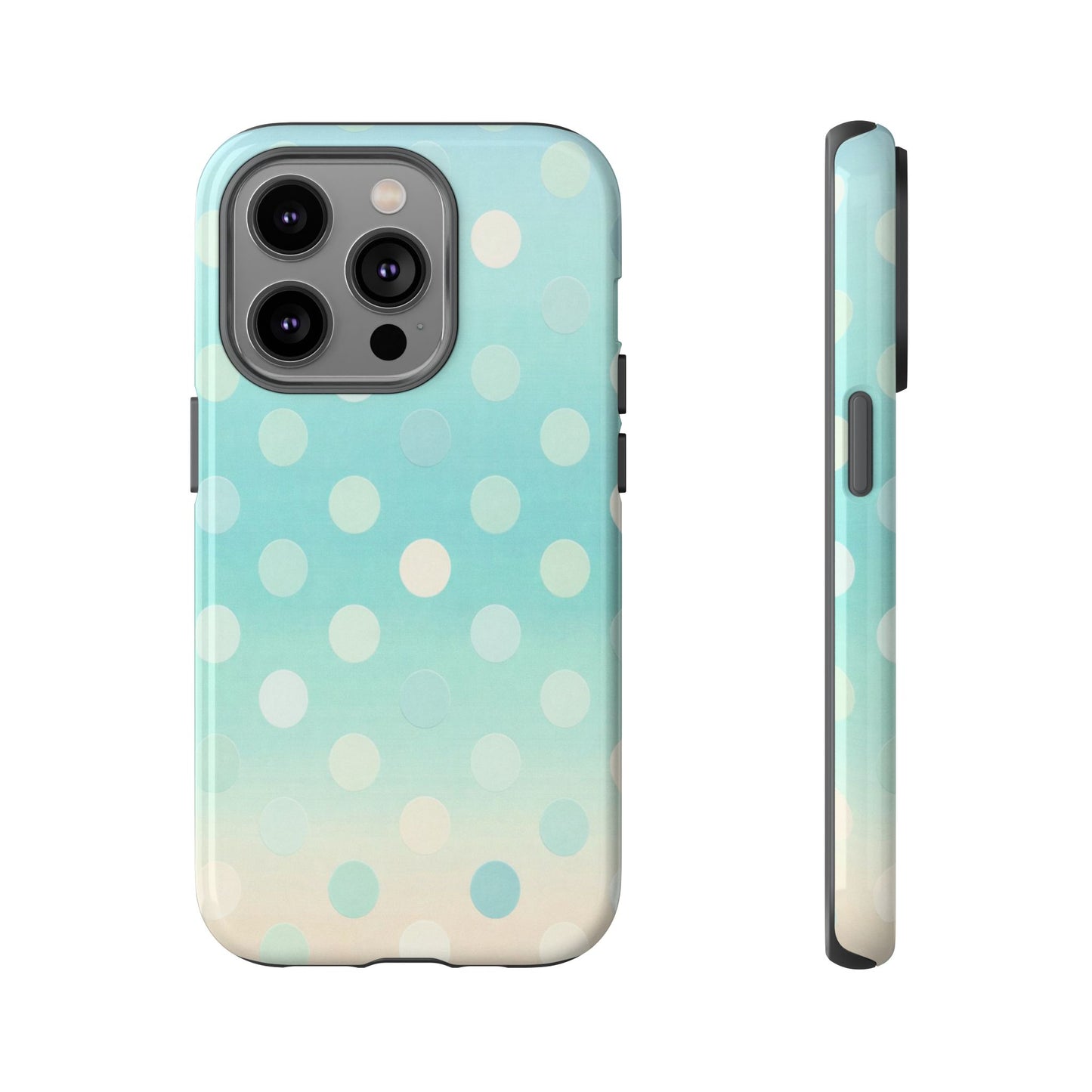 Abstract Palm Tough Phone Case — Minimal Coastal Blue Protective Cover