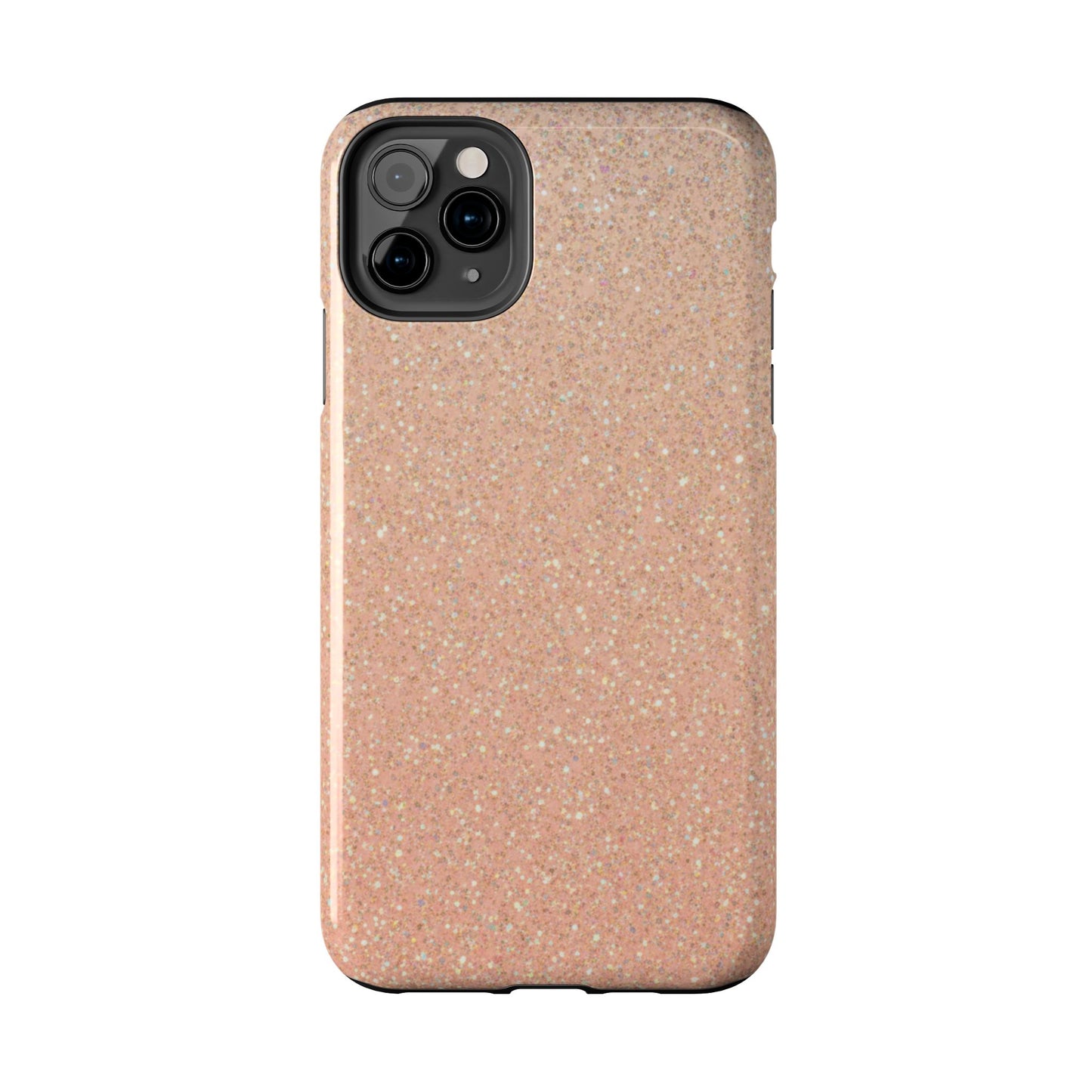Glitter Rose Gold Tough Phone Case — Sparkling Protective iPhone Cover