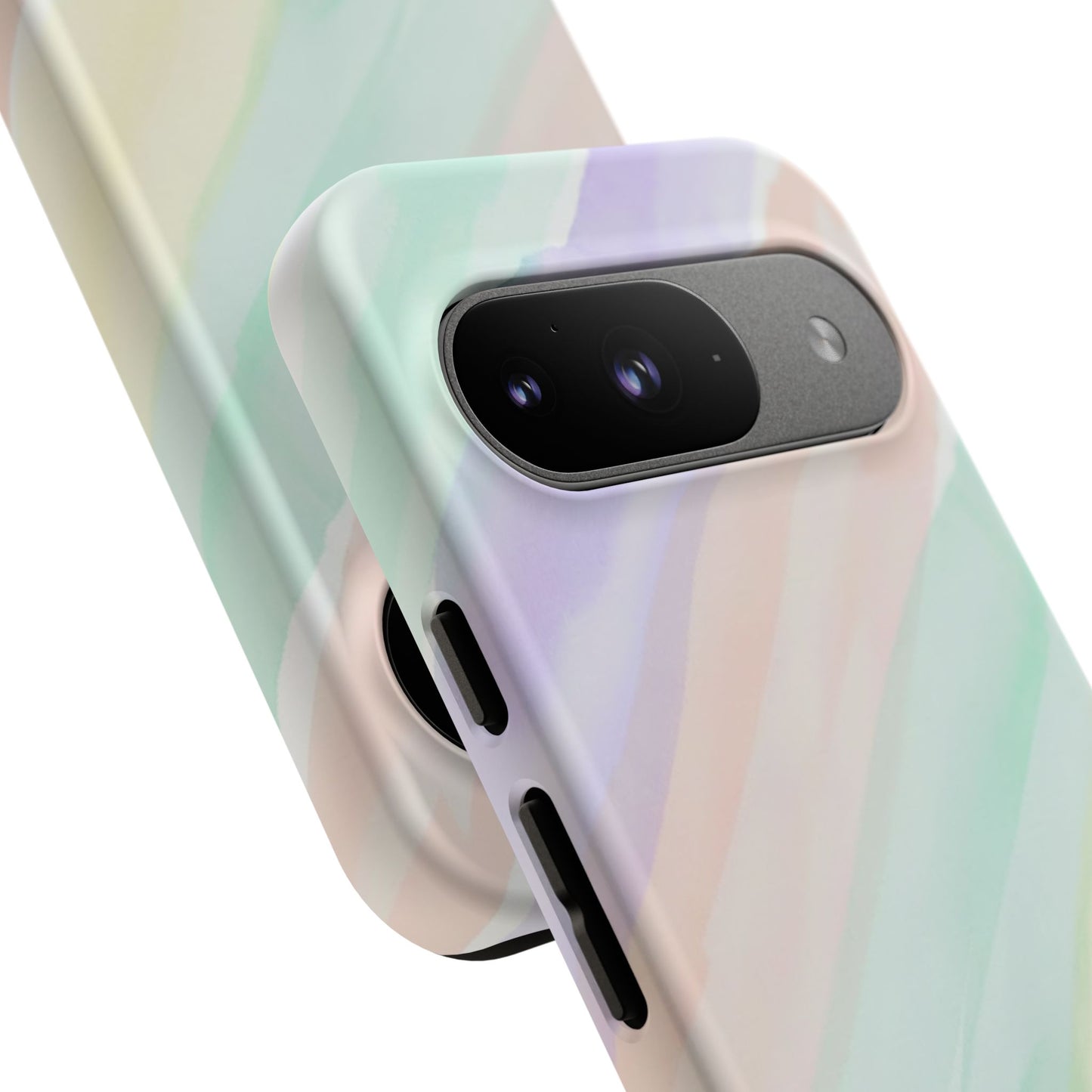 Pastel Watercolor Stripe Tough Phone Case