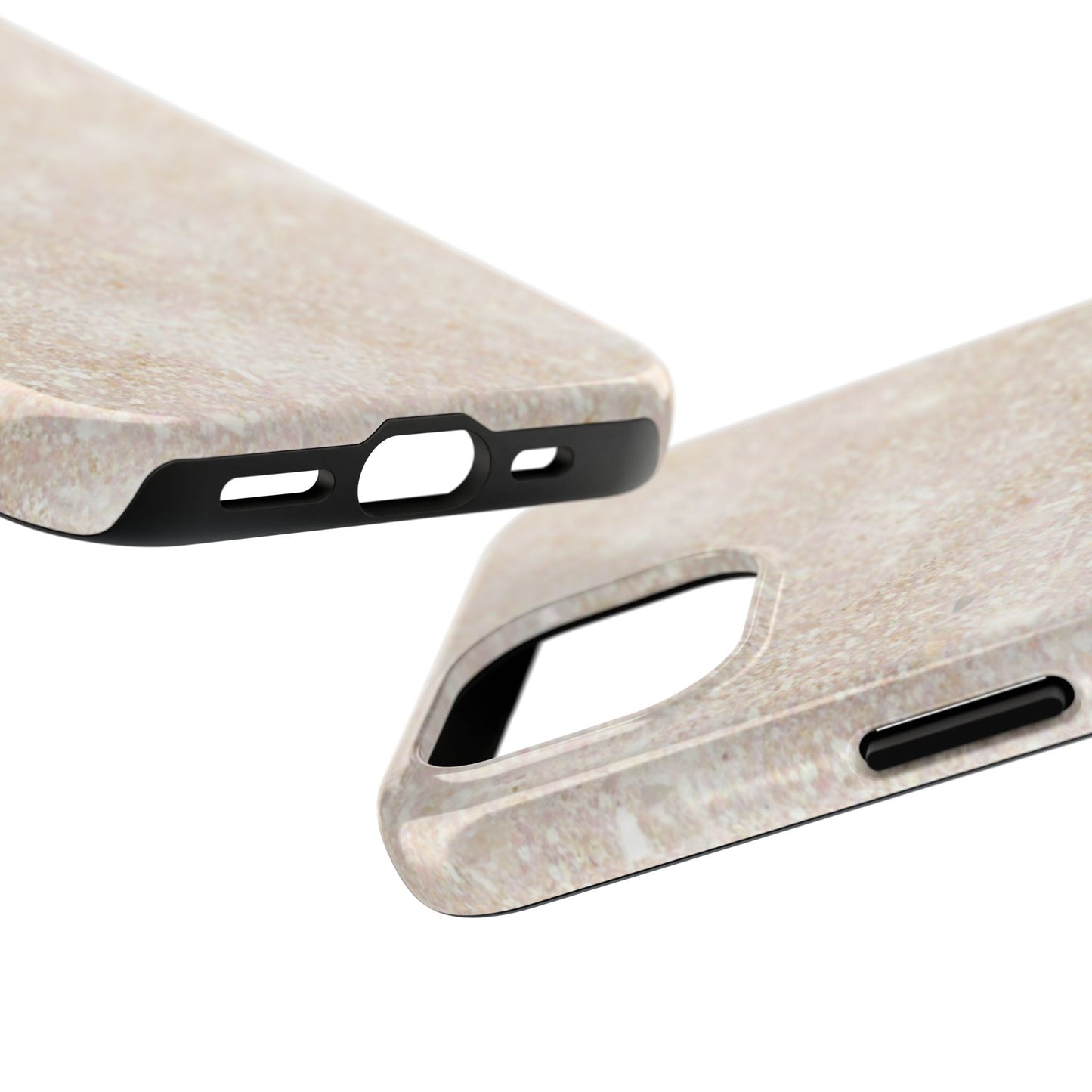 Marble Texture Tough Phone Case — Sandstone Protective Phone Cover