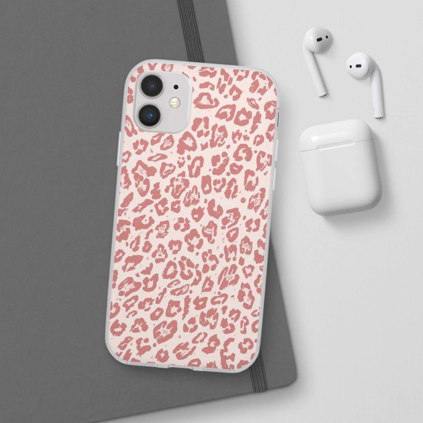 Pink Leopard Print Phone Case – Slim Flexible Protective Cover