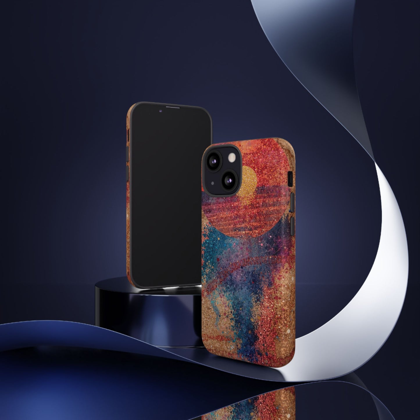 Retro Sunset Tough Phone Case