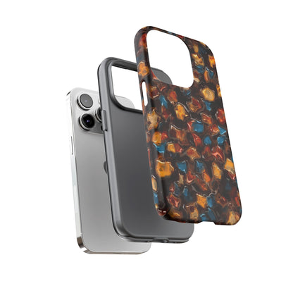 Phone Case - Amber Tortoiseshell Mosaic Protective Cover