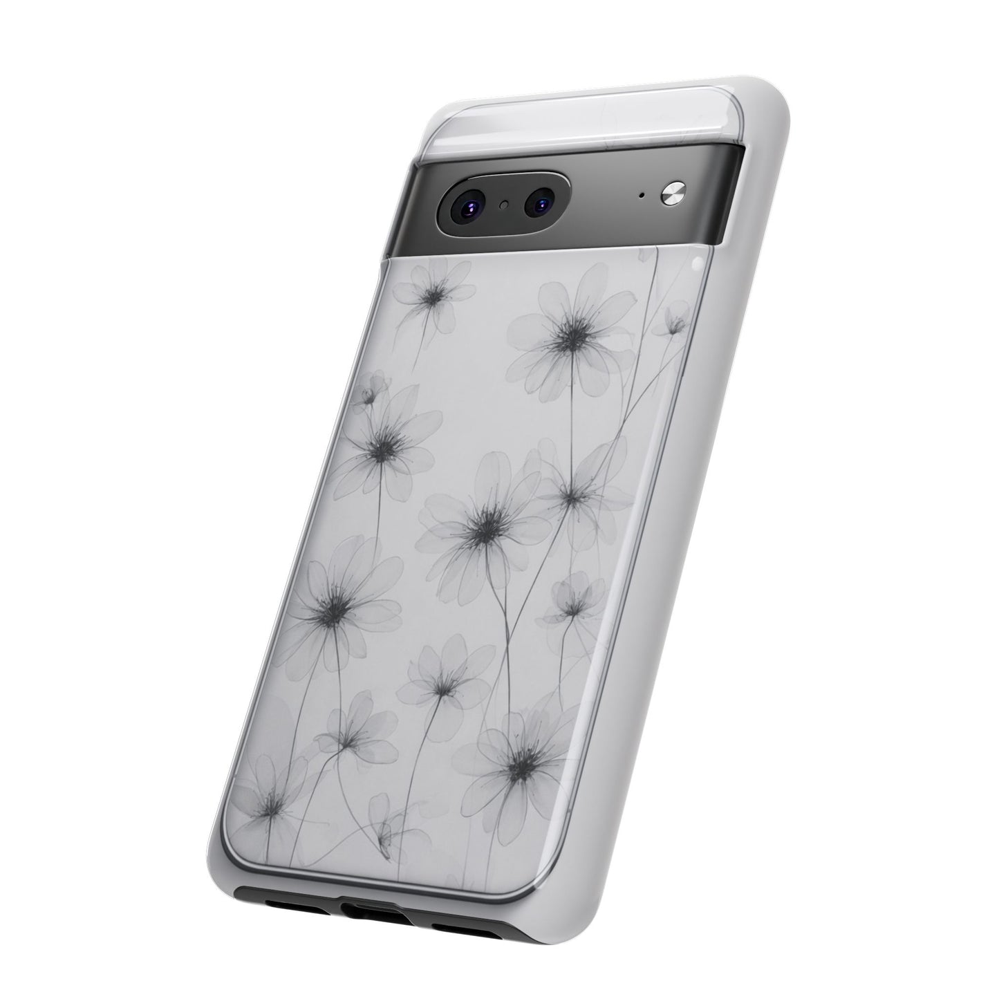 Tough Case — Black & White Floral Tough Phone Case