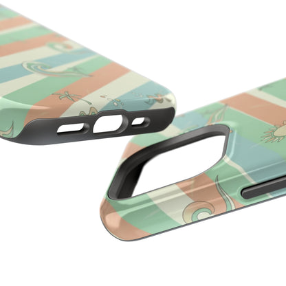 Magnetic Impact-Resistant Phone Case — Retro Surf Stripes