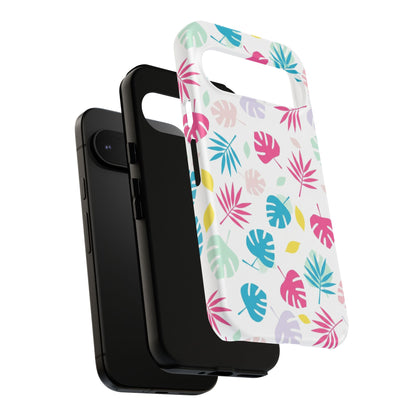 Tropical Leaf Phone Case — Colorful Pastel Monstera & Palm iPhone Case
