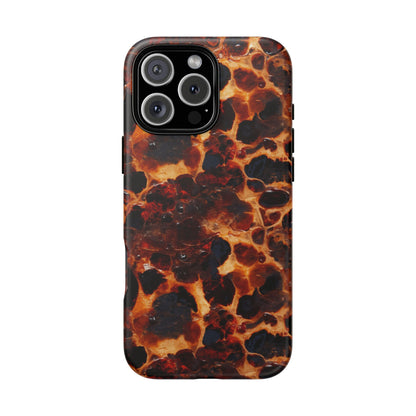 Tortoiseshell Phone Case — Protective iPhone Cover with Classic Amber Pattern