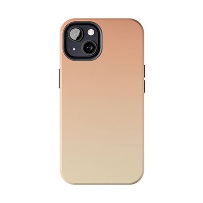 Gradient Tough Phone Case — Peach Ombre Protective Cover