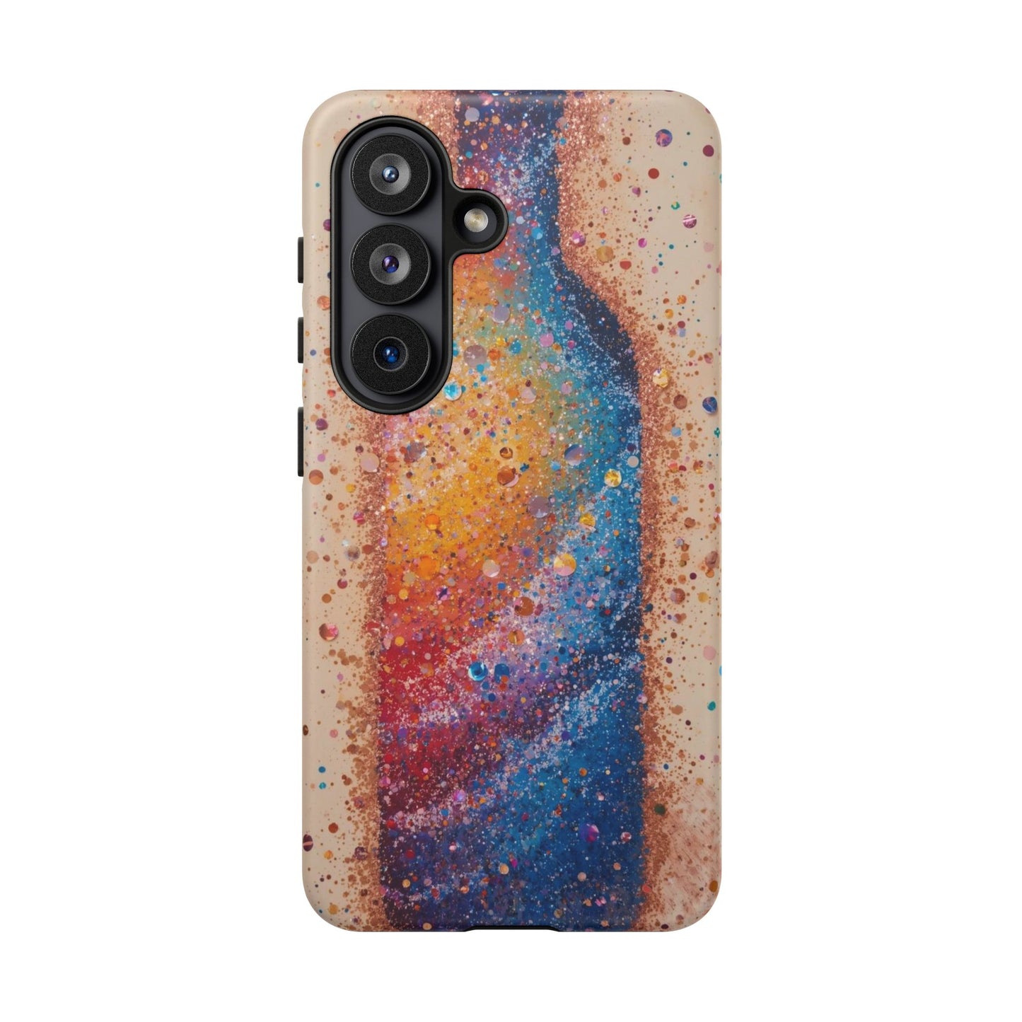 Galaxy Bottle Tough Phone Case — Colorful Nebula Splash iPhone Cover