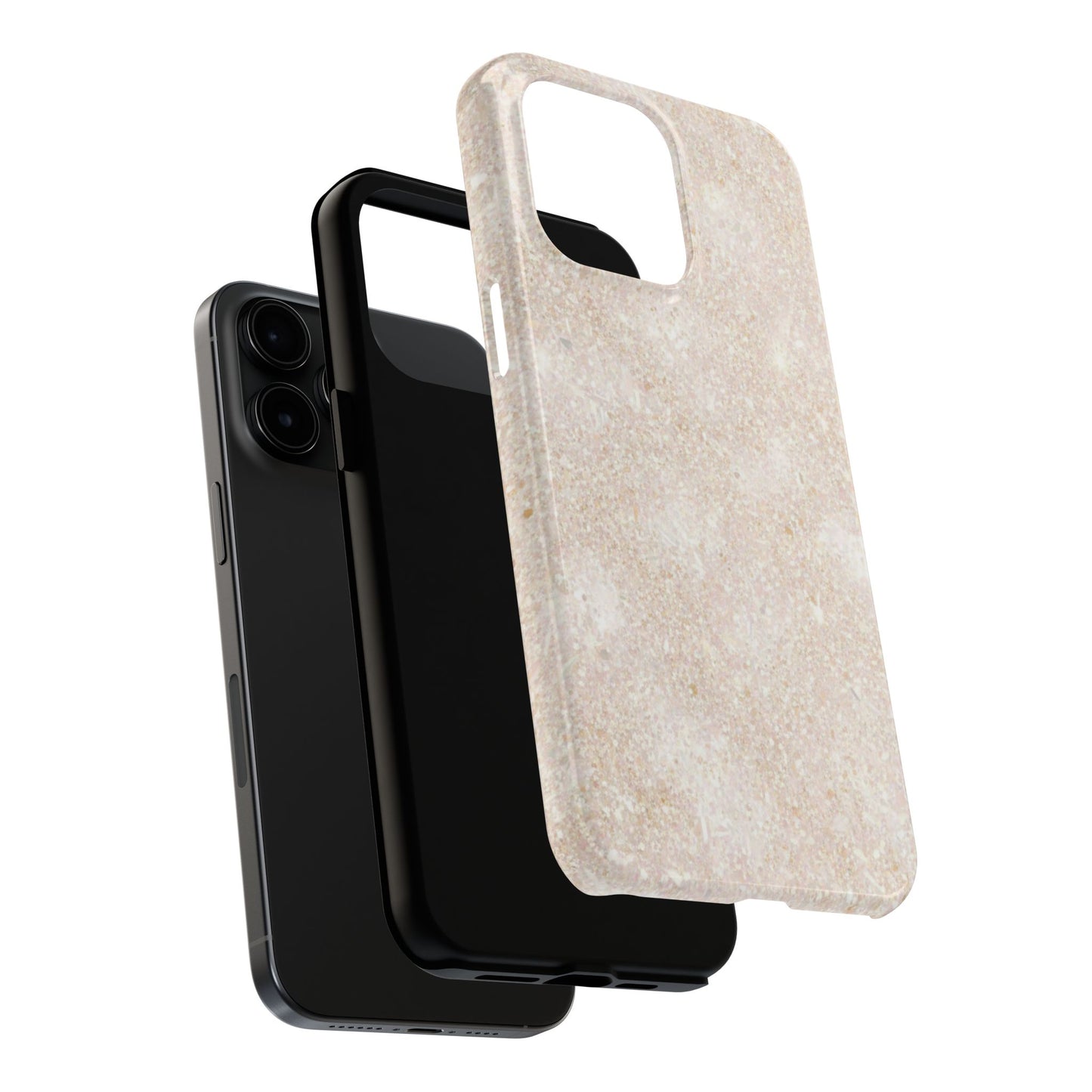 Marble Texture Tough Phone Case — Sandstone Protective Phone Cover