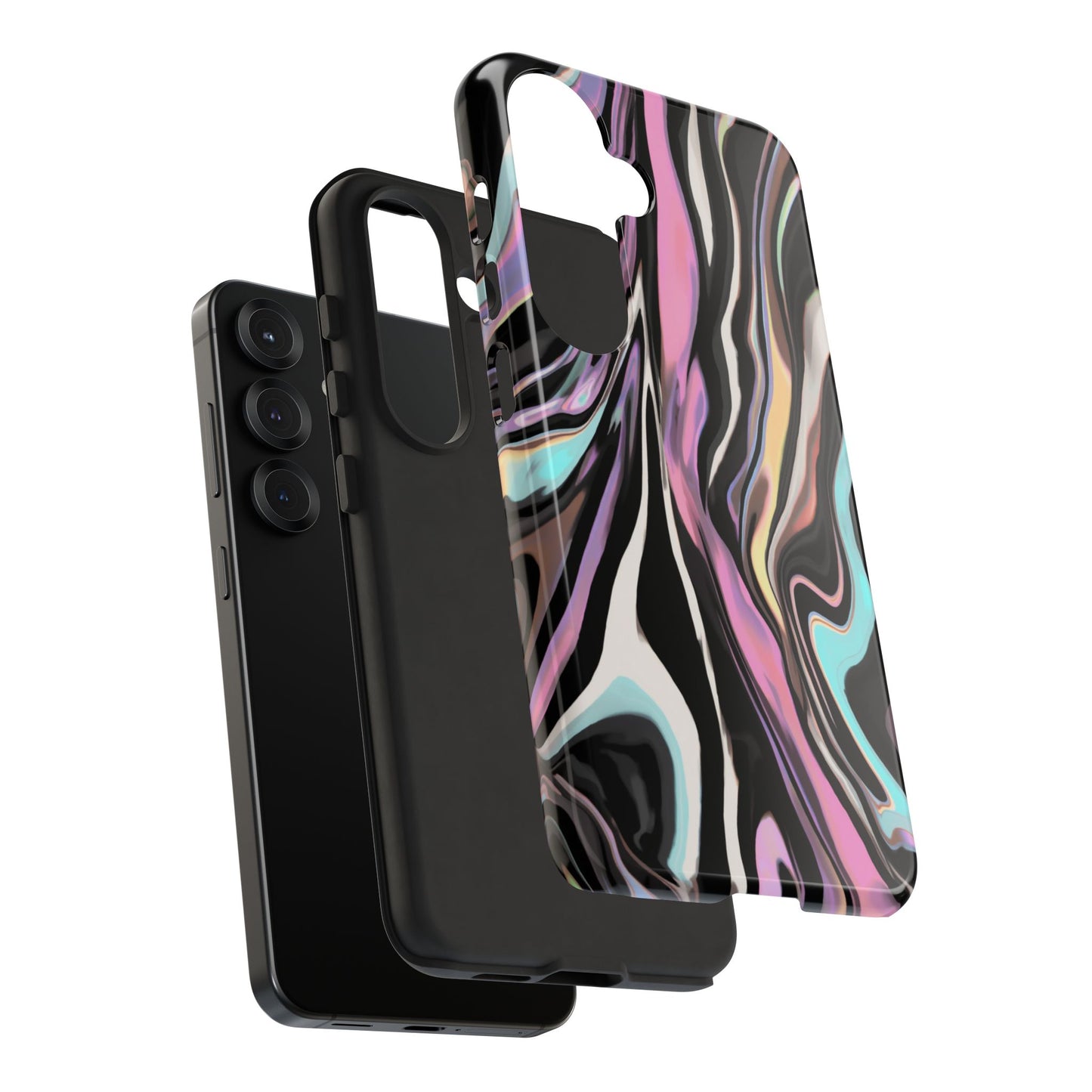 Abstract Marble Tough Phone Case — Pastel Swirl Protective Cover