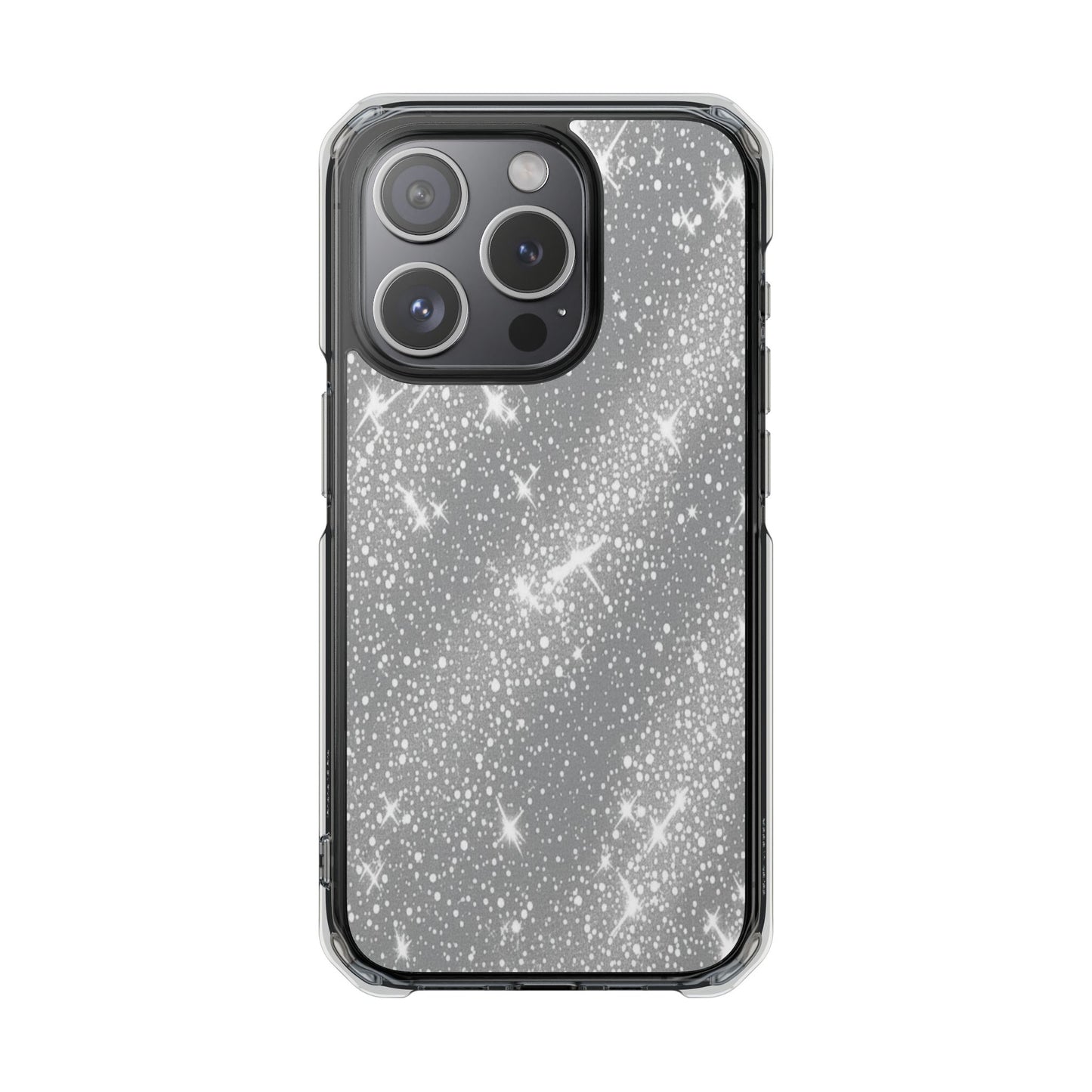 Clear Glitter Magnetic Phone Case — Sparkle Impact Protection