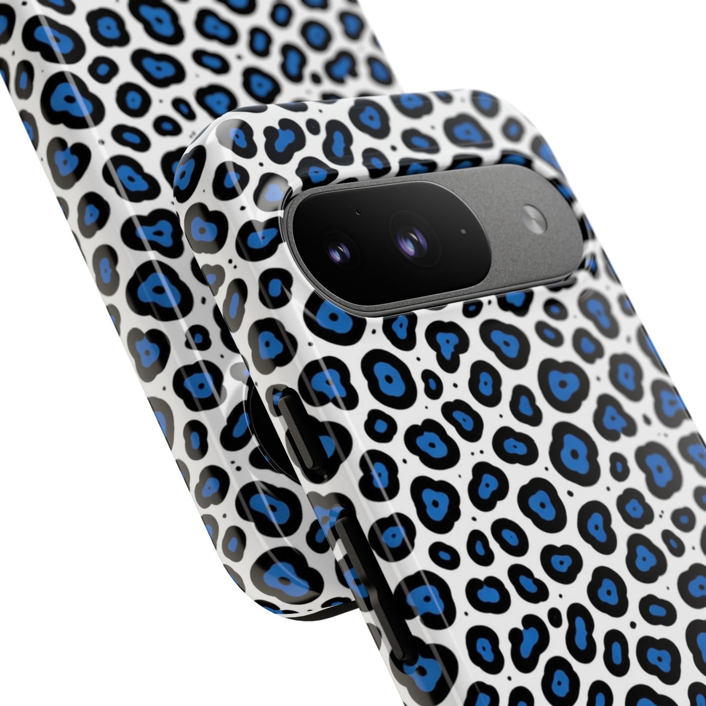 Blue Leopard Print Phone Case – Tough Protective Cover