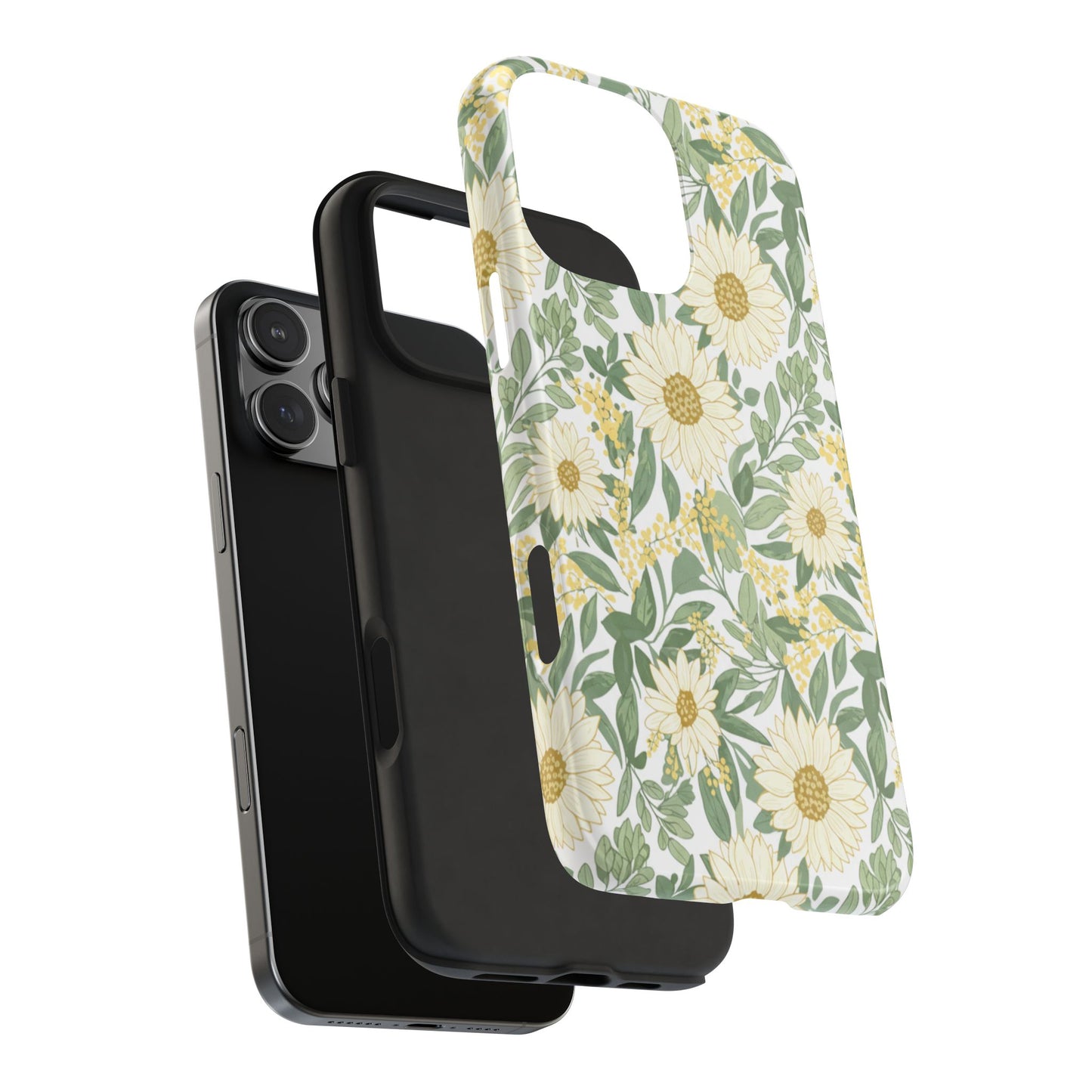 Daisy Meadow Tough Phone Case — Floral Protective Phone Cover