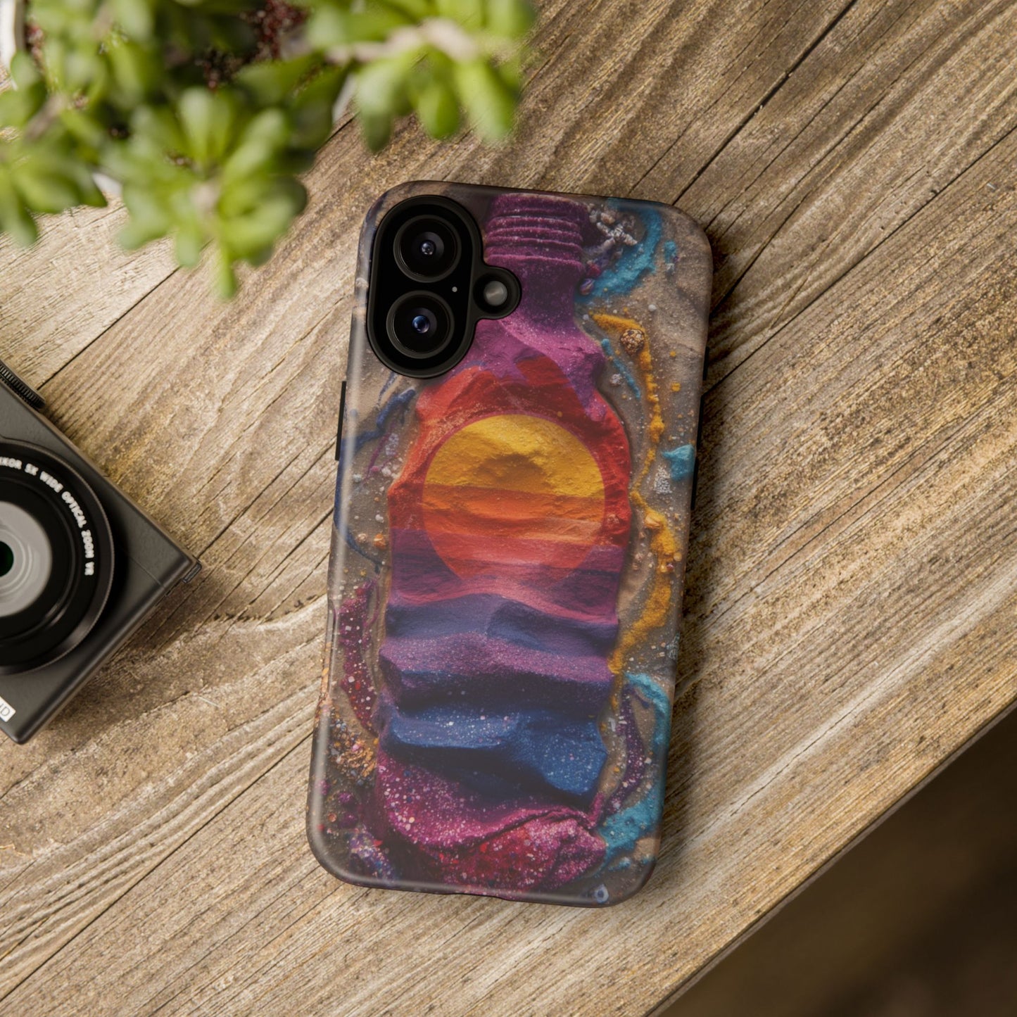 Phone Case — Colorful Sand Art Sunset Tough Protective Case