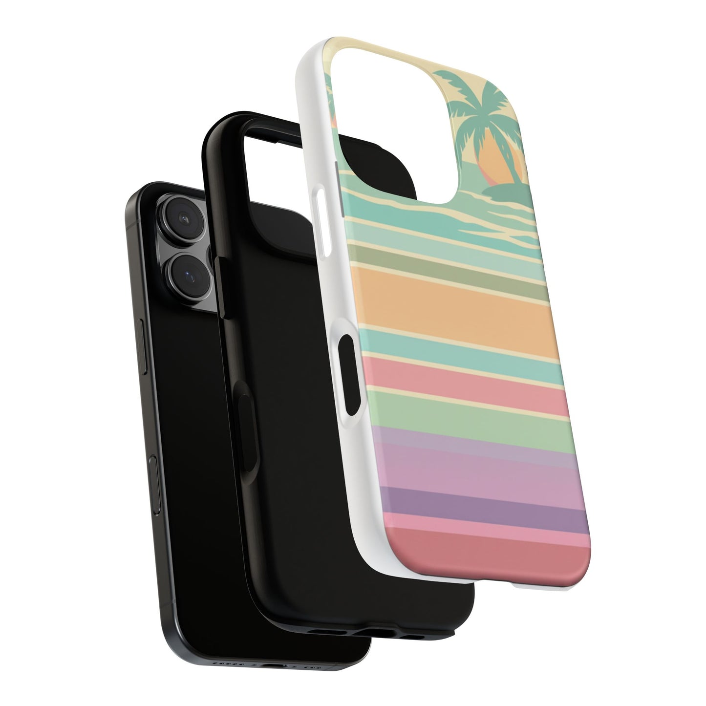 Tough Case — Retro Pastel Sunset Palm Tree Phone Case