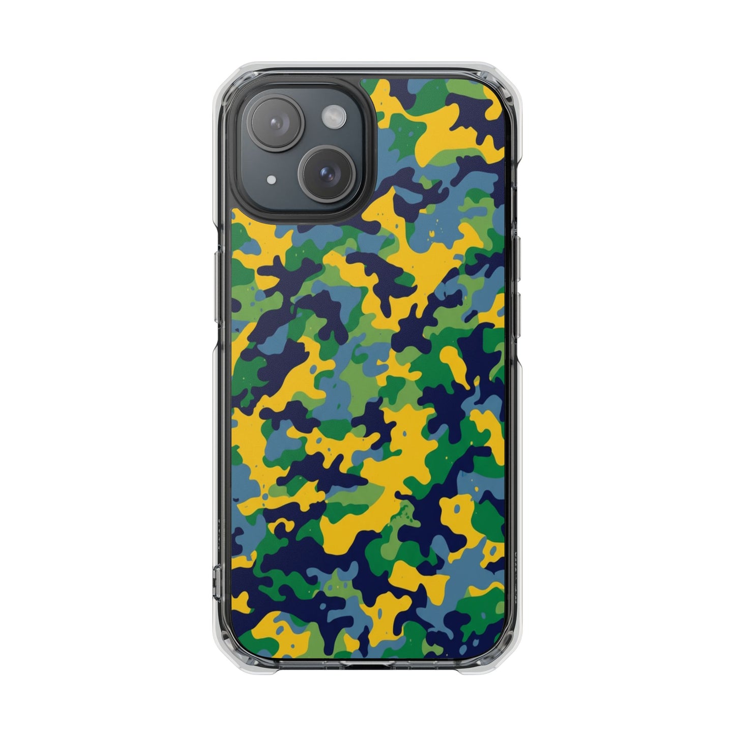 Camouflage Magnetic Clear Impact Phone Case
