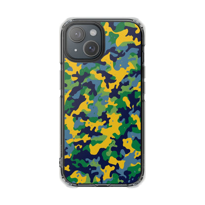 Camouflage Magnetic Clear Impact Phone Case