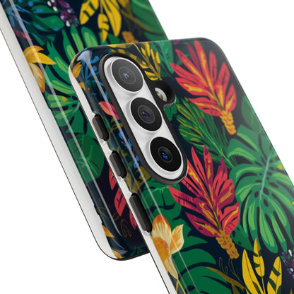 Tropical Floral Phone Case — Vibrant Jungle Leaf Protective Cover