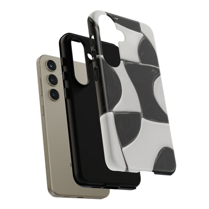 Black & White Abstract Pattern Tough Phone Case