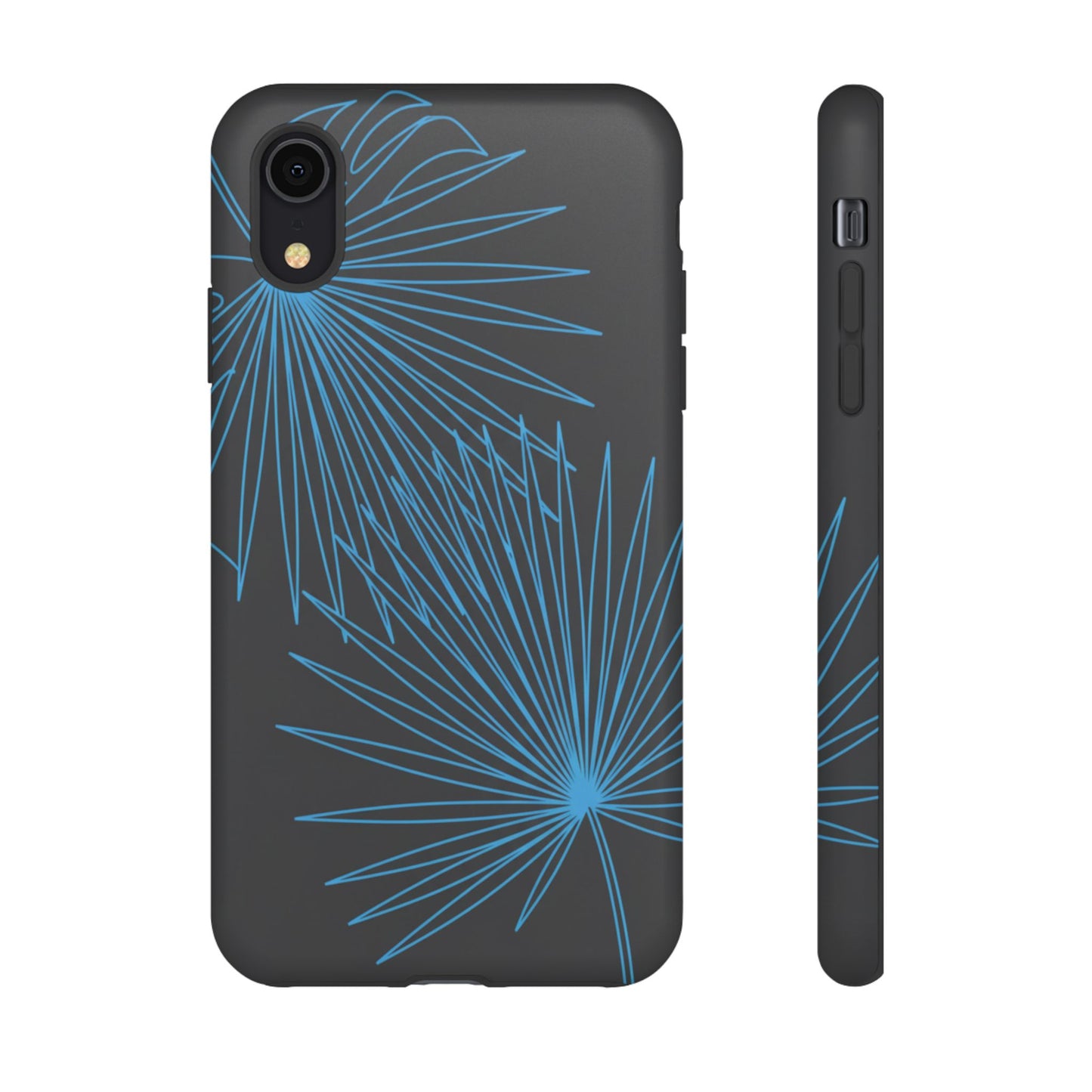 Blue Dandelion Burst Tough Phone Case — Protective Floral iPhone Cover