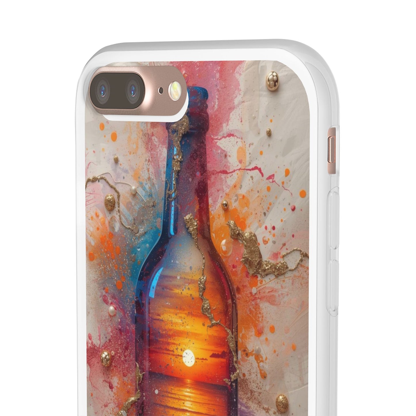 Copy of Floral Holographic Phone Case — Iridescent Leaves & Flowers Flexi Case