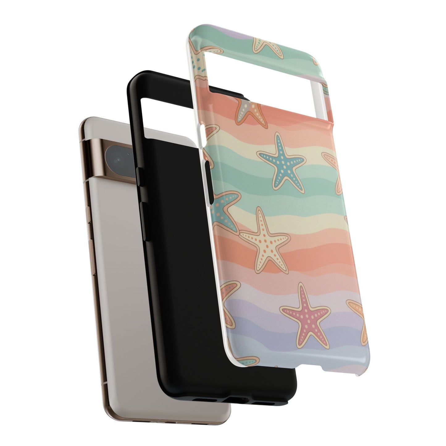 Starfish Wave Tough Phone Case — Pastel Beach Protective Cover