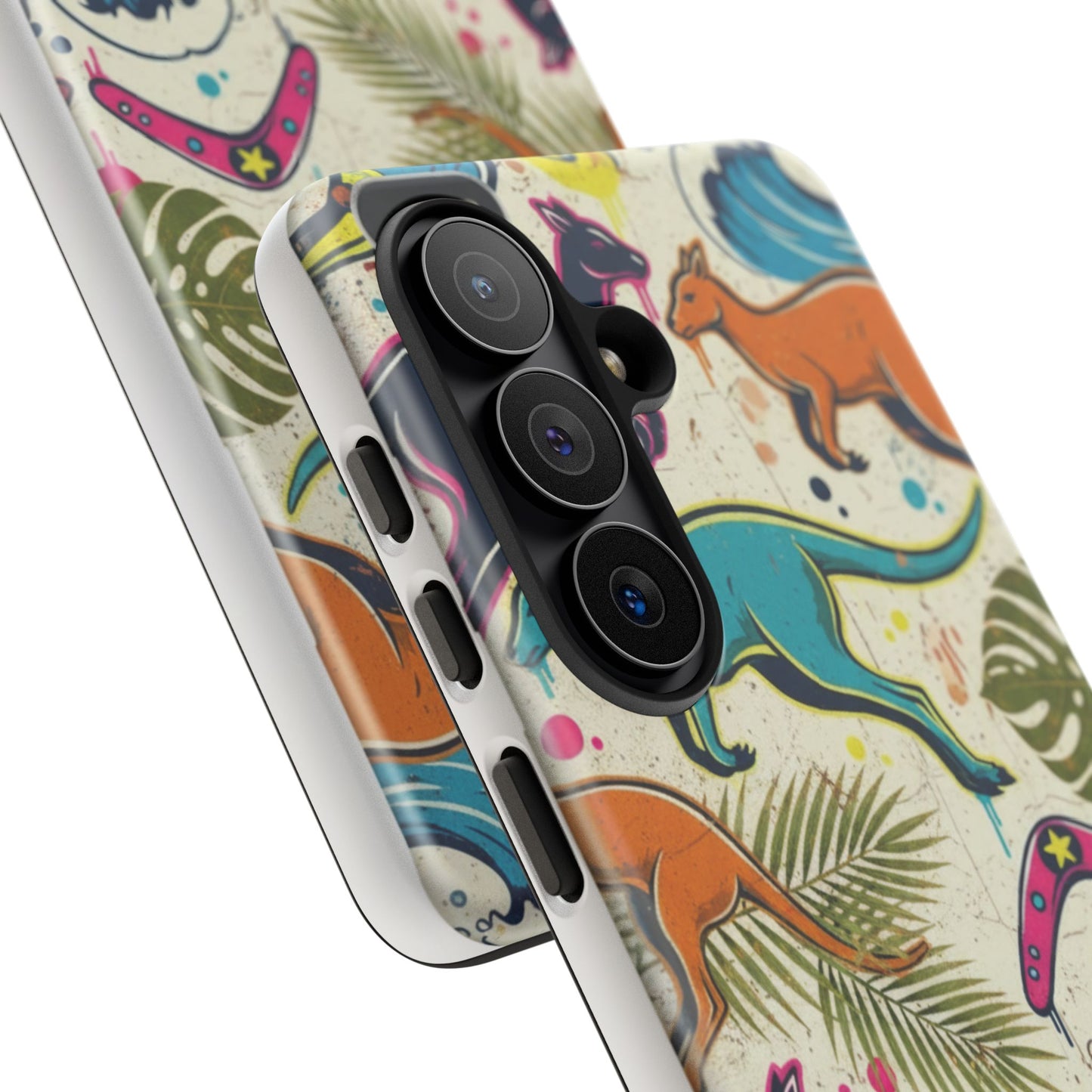 Tough Cases — Colorful Surfing Kangaroo Phone Case