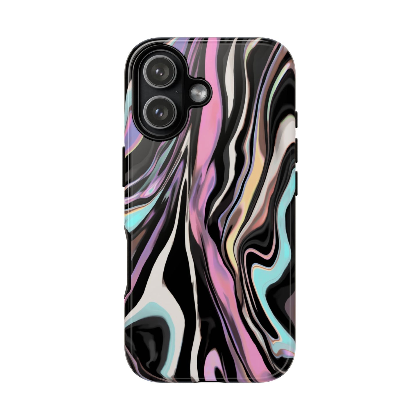 Abstract Marble Tough Phone Case — Pastel Swirl Protective Cover