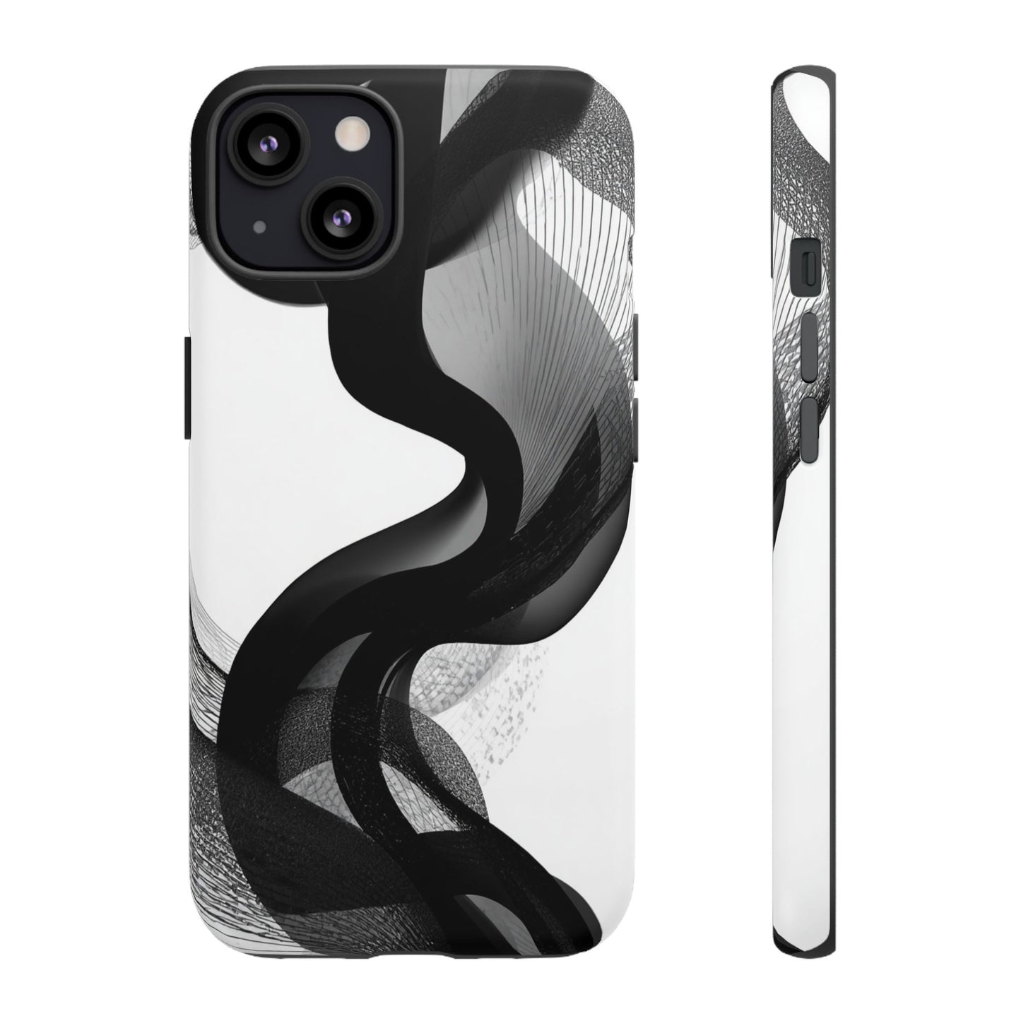 Phone Case — Monochrome Abstract Protective Cover