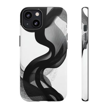 Phone Case — Monochrome Abstract Protective Cover